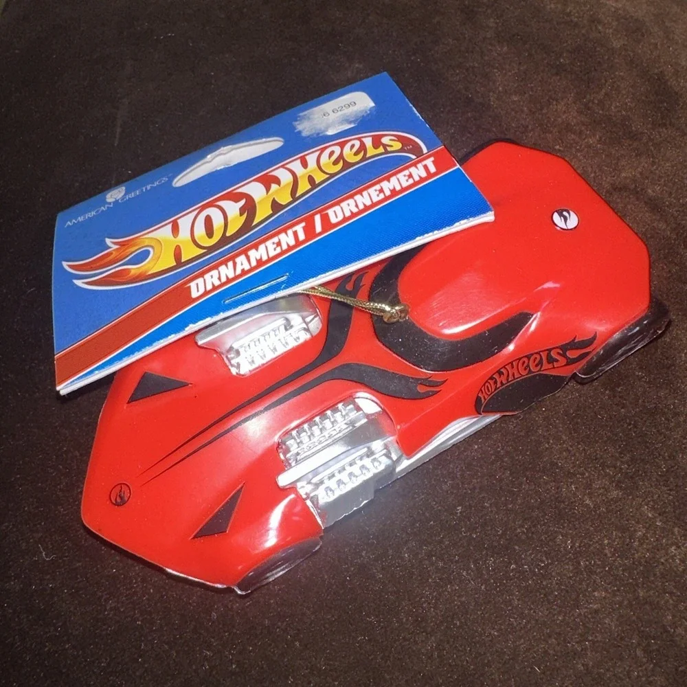 Vintage 2013 Hot Wheels Red Race Car Holiday‎ Christmas Ornament NWT